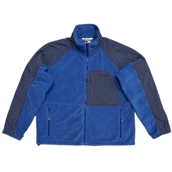 Columbia Other - Columbia Blue & Gray Vertex Sherpa Fleece Jacket‎ Sz XL
